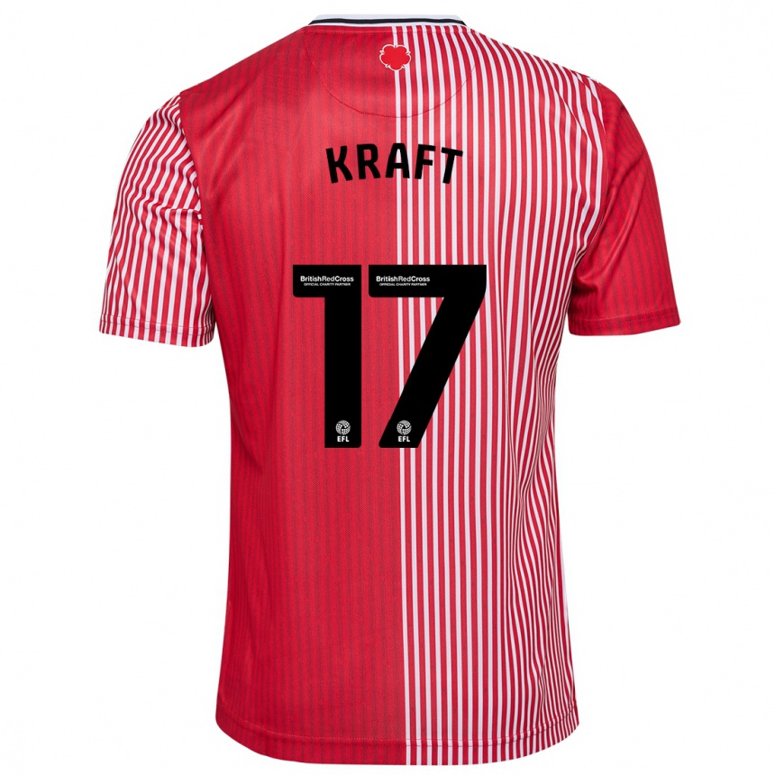 Niño Fútbol Camiseta Emily Kraft #17 Rojo 1ª Equipación 2023/24 México