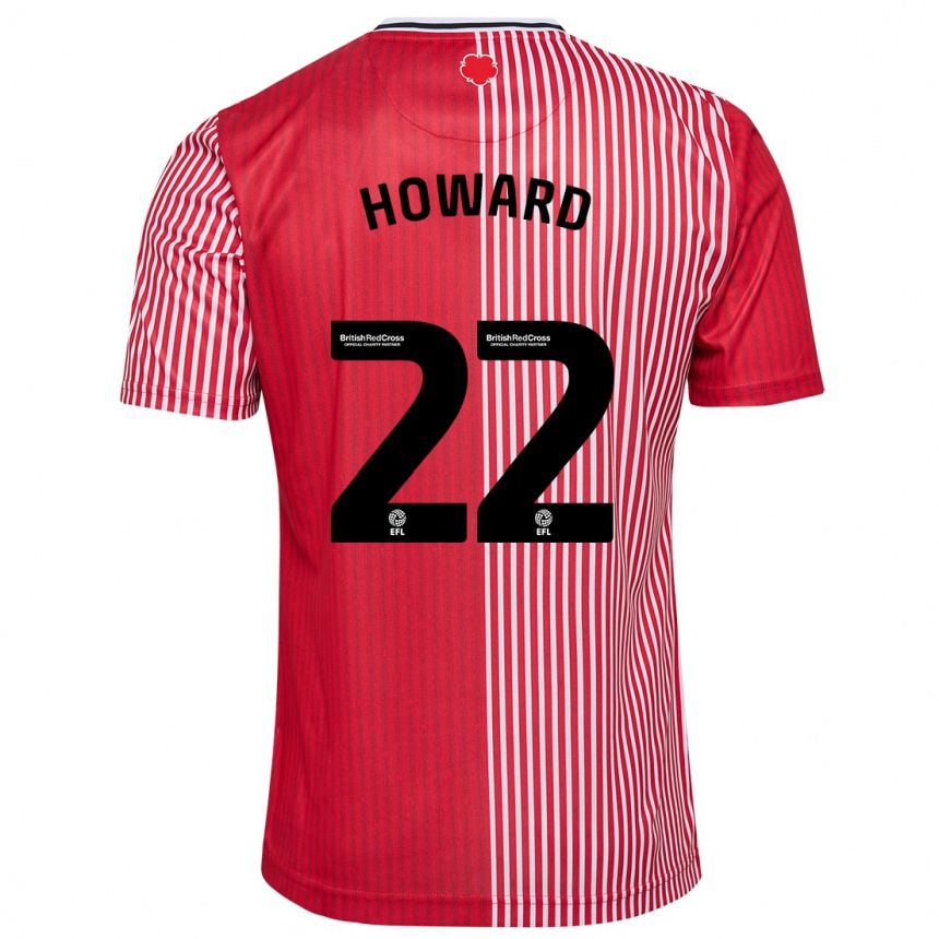 Niño Fútbol Camiseta Bethany-May Howard #22 Rojo 1ª Equipación 2023/24 México