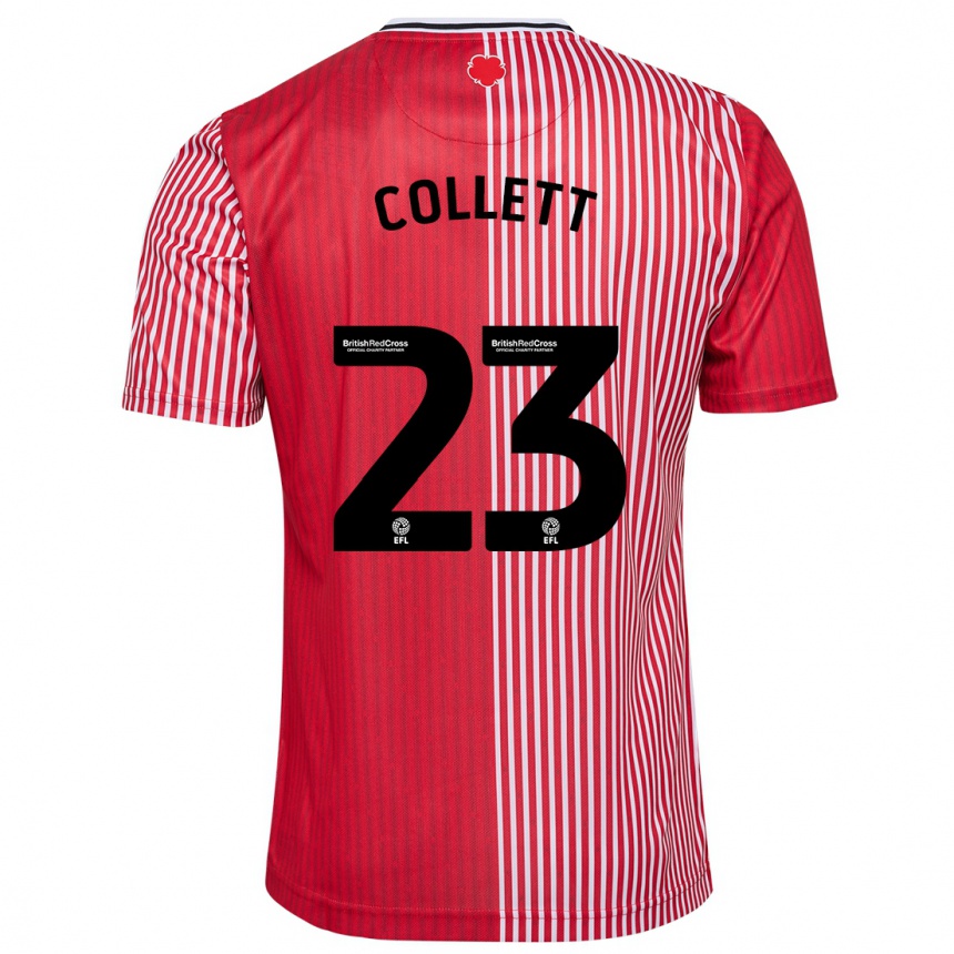 Niño Fútbol Camiseta Megan Collett #23 Rojo 1ª Equipación 2023/24 México