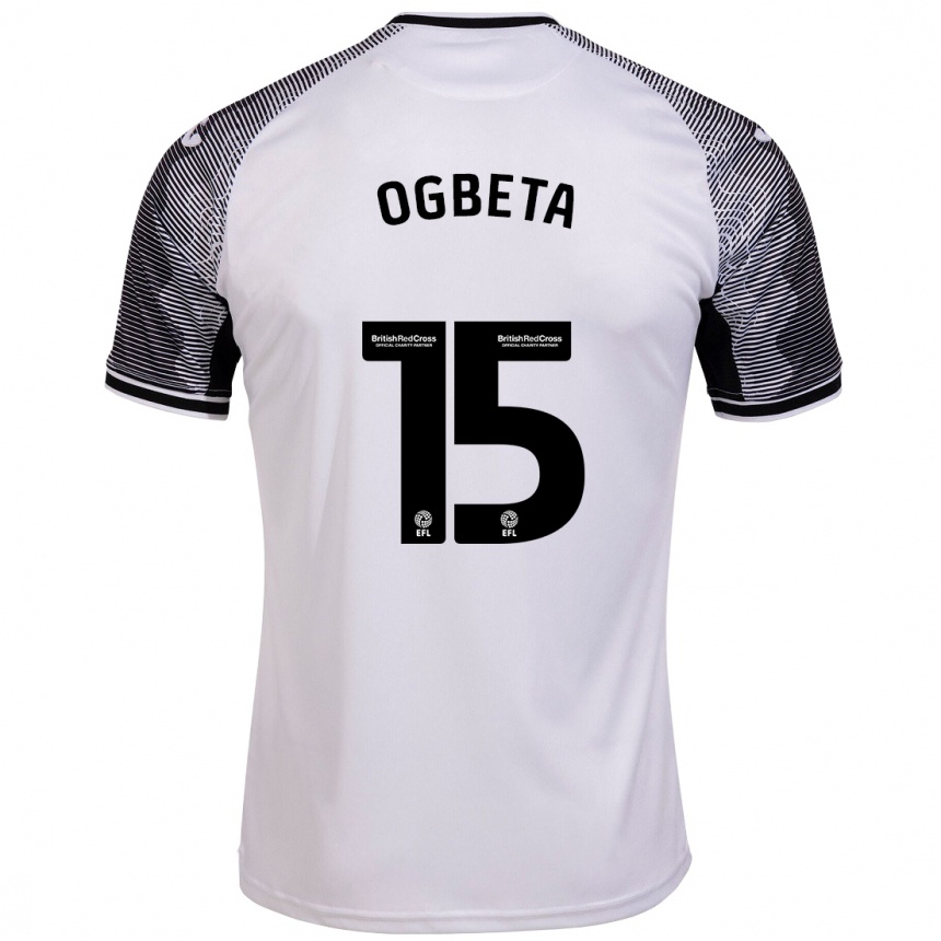 Niño Fútbol Camiseta Nathanael Ogbeta #15 Blanco 1ª Equipación 2023/24 México