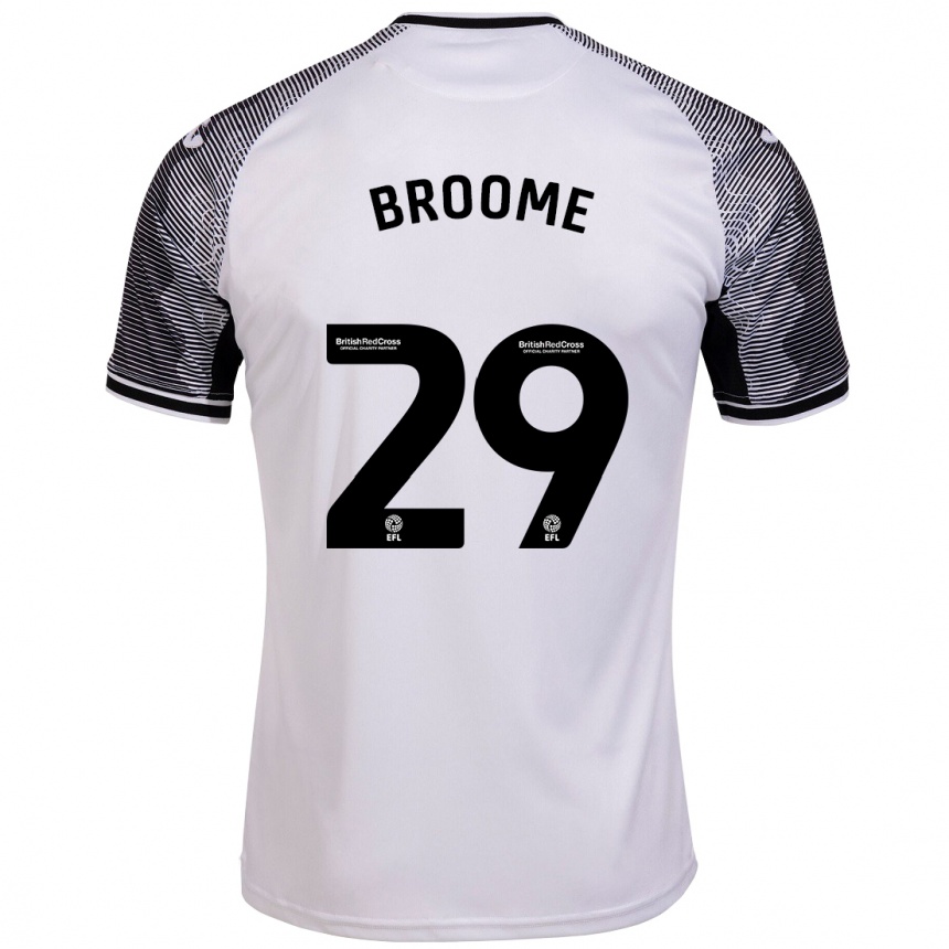 Niño Fútbol Camiseta Nathan Broome #29 Blanco 1ª Equipación 2023/24 México