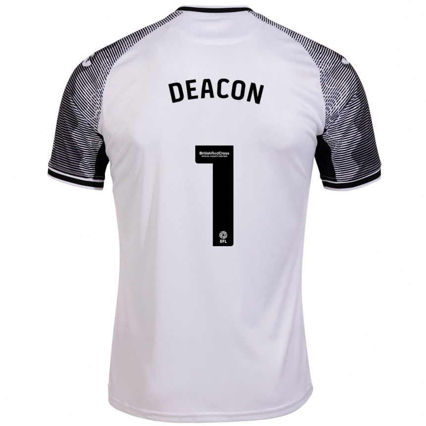 Niño Fútbol Camiseta Chelsea Deacon #1 Blanco 1ª Equipación 2023/24 México