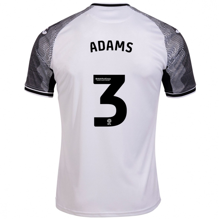 Niño Fútbol Camiseta Sarah Adams #3 Blanco 1ª Equipación 2023/24 México