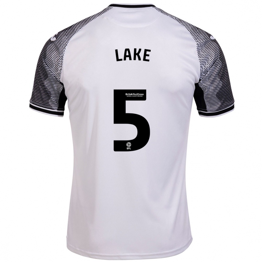 Niño Fútbol Camiseta Ellie Lake #5 Blanco 1ª Equipación 2023/24 México