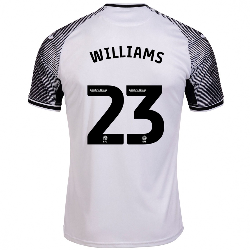 Niño Fútbol Camiseta Jessica Williams #23 Blanco 1ª Equipación 2023/24 México