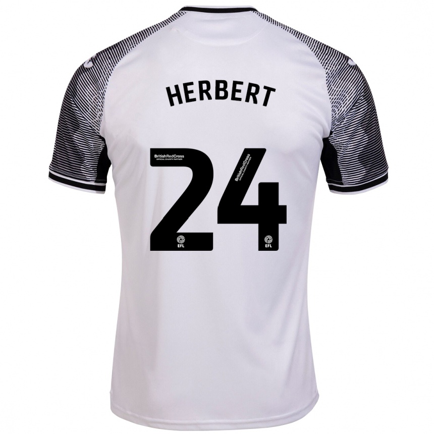 Niño Fútbol Camiseta Chelsea Herbert #24 Blanco 1ª Equipación 2023/24 México