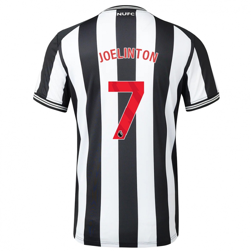 Niño Fútbol Camiseta Joelinton #7 Blanco Negro 1ª Equipación 2023/24 México