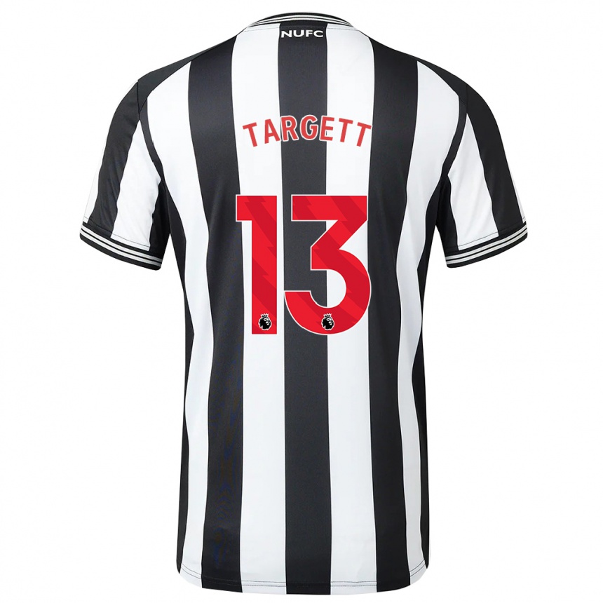 Niño Fútbol Camiseta Matt Targett #13 Blanco Negro 1ª Equipación 2023/24 México