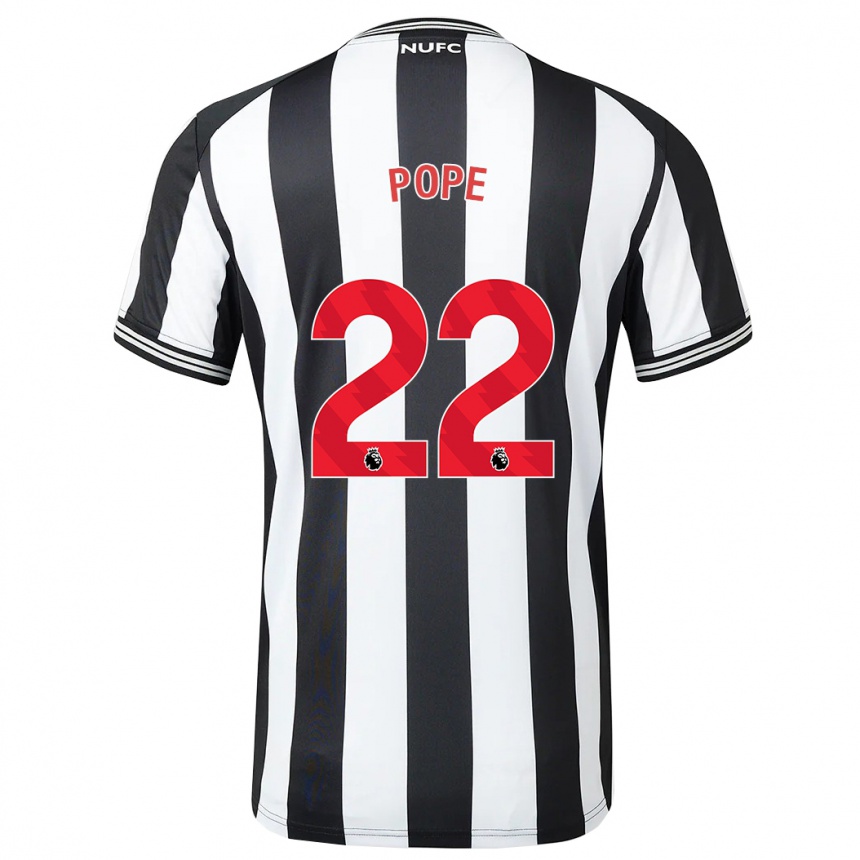 Niño Fútbol Camiseta Nick Pope #22 Blanco Negro 1ª Equipación 2023/24 México