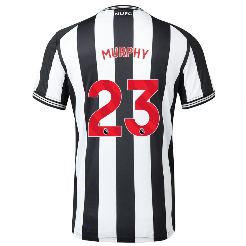 Niño Fútbol Camiseta Jacob Murphy #23 Blanco Negro 1ª Equipación 2023/24 México