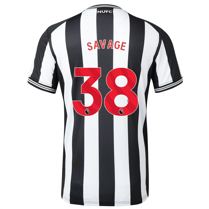 Niño Fútbol Camiseta Remi Savage #38 Blanco Negro 1ª Equipación 2023/24 México