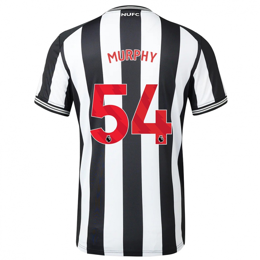 Niño Fútbol Camiseta Alex Murphy #54 Blanco Negro 1ª Equipación 2023/24 México