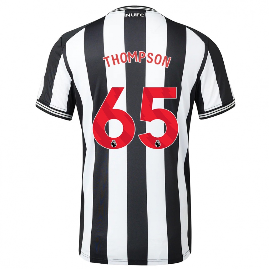 Niño Fútbol Camiseta Ciaran Thompson #65 Blanco Negro 1ª Equipación 2023/24 México
