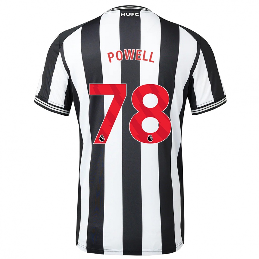 Niño Fútbol Camiseta Harry Powell #78 Blanco Negro 1ª Equipación 2023/24 México