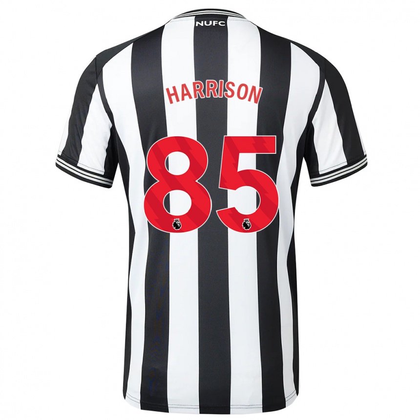 Niño Fútbol Camiseta Adam Harrison #85 Blanco Negro 1ª Equipación 2023/24 México