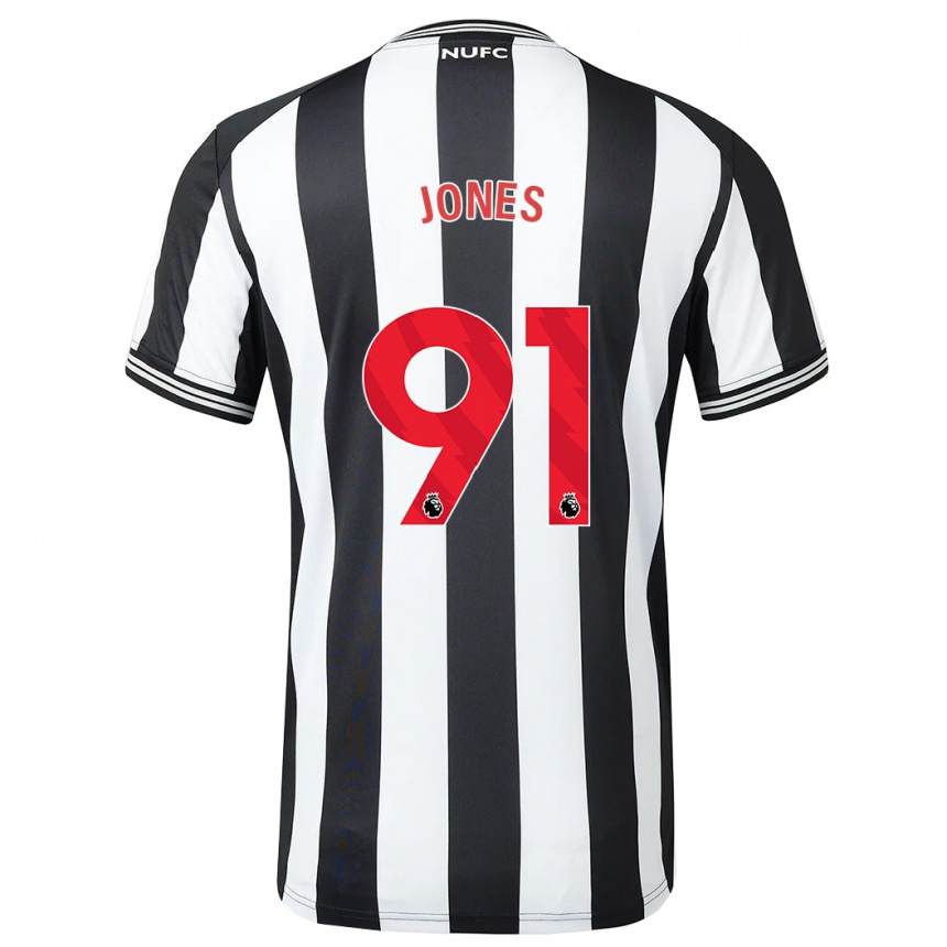 Niño Fútbol Camiseta Tyler Jones #91 Blanco Negro 1ª Equipación 2023/24 México