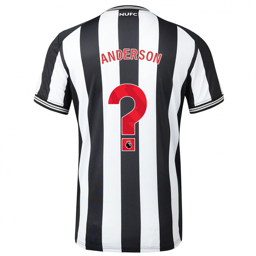 Niño Fútbol Camiseta Will Anderson #0 Blanco Negro 1ª Equipación 2023/24 México