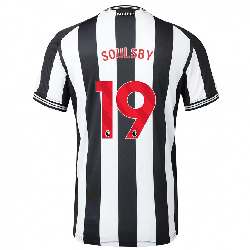 Niño Fútbol Camiseta Anna Soulsby #19 Blanco Negro 1ª Equipación 2023/24 México