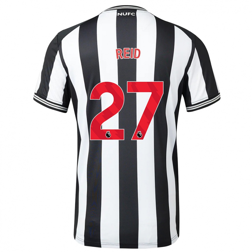 Niño Fútbol Camiseta Hannah Reid #27 Blanco Negro 1ª Equipación 2023/24 México