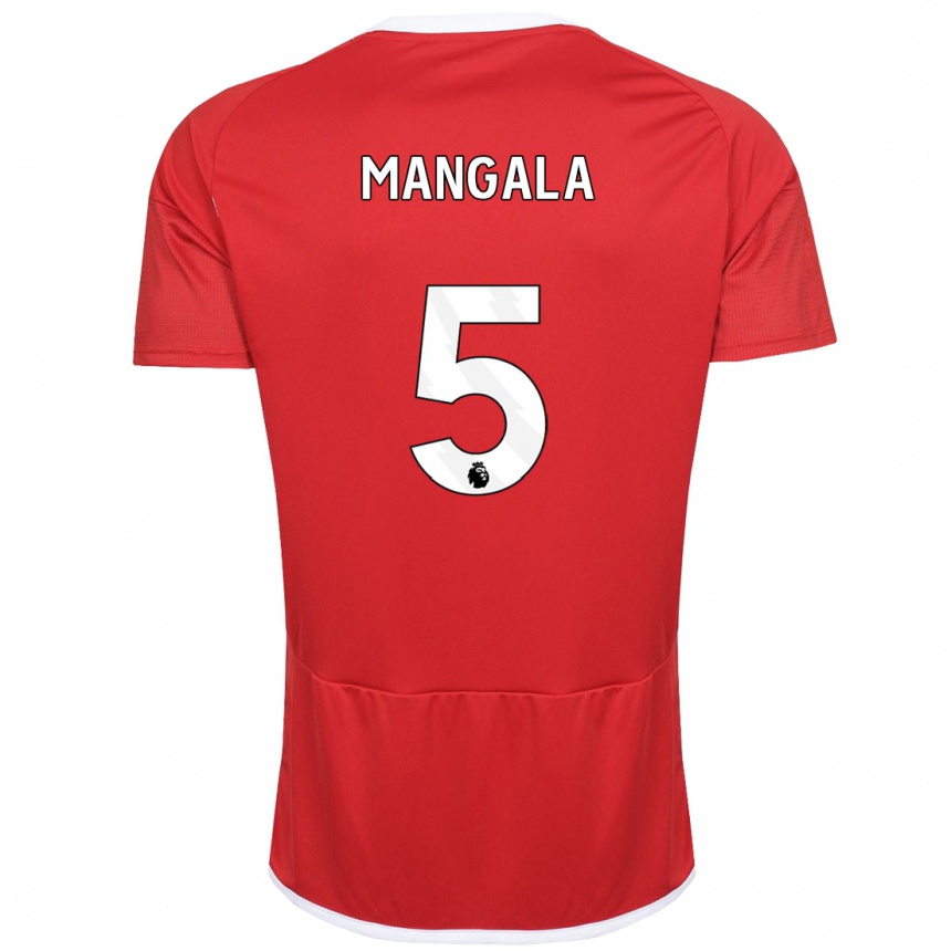 Niño Fútbol Camiseta Orel Mangala #5 Rojo 1ª Equipación 2023/24 México