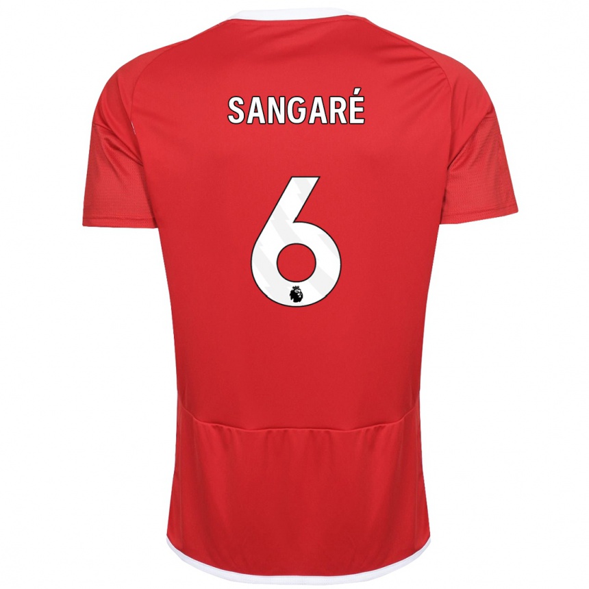 Niño Fútbol Camiseta Ibrahim Sangaré #6 Rojo 1ª Equipación 2023/24 México