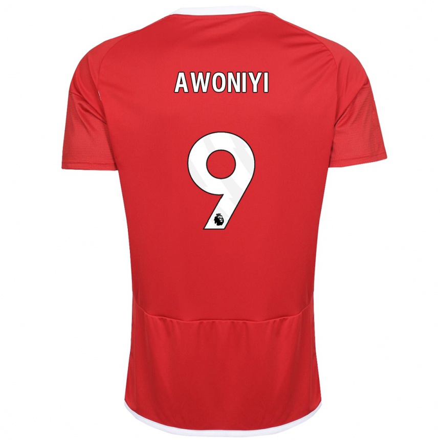 Niño Fútbol Camiseta Taiwo Awoniyi #9 Rojo 1ª Equipación 2023/24 México