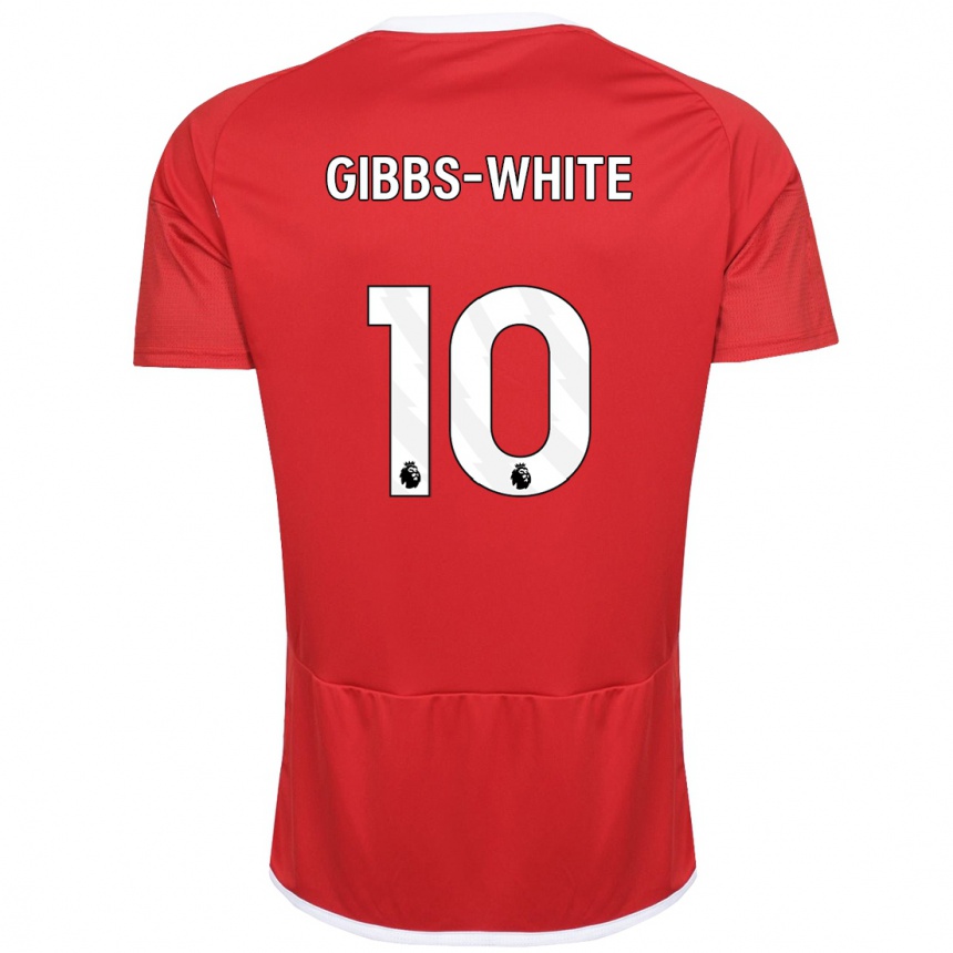 Niño Fútbol Camiseta Morgan Gibbs-White #10 Rojo 1ª Equipación 2023/24 México