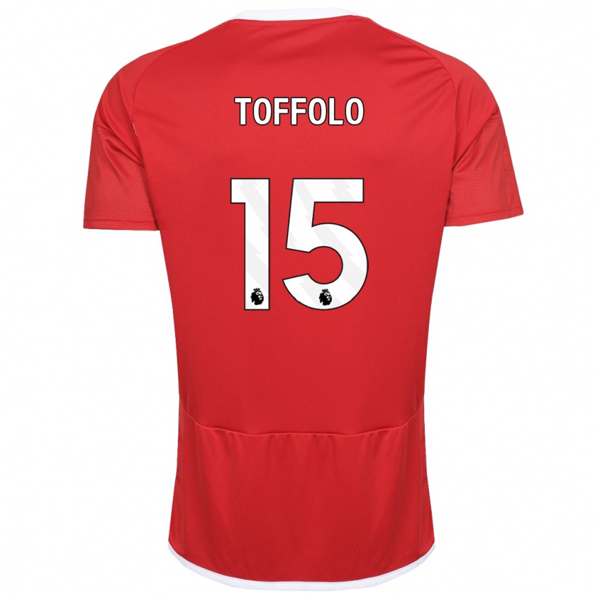 Niño Fútbol Camiseta Harry Toffolo #15 Rojo 1ª Equipación 2023/24 México