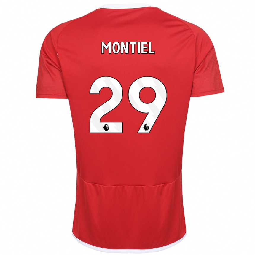 Niño Fútbol Camiseta Gonzalo Montiel #29 Rojo 1ª Equipación 2023/24 México