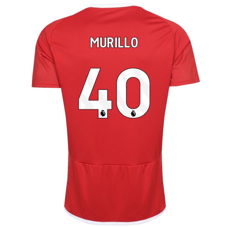 Niño Fútbol Camiseta Murillo #40 Rojo 1ª Equipación 2023/24 México