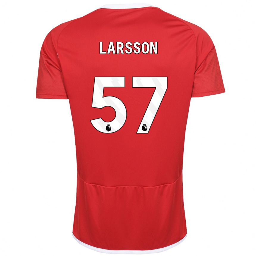 Niño Fútbol Camiseta Julian Larsson #57 Rojo 1ª Equipación 2023/24 México