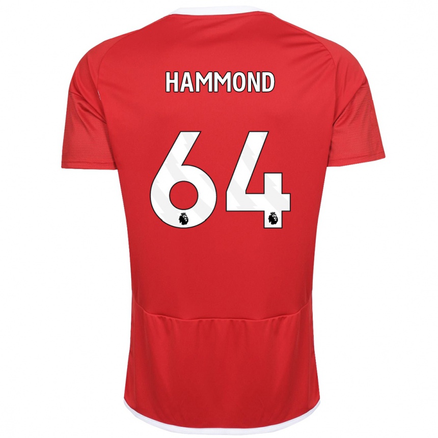 Niño Fútbol Camiseta Ben Hammond #64 Rojo 1ª Equipación 2023/24 México