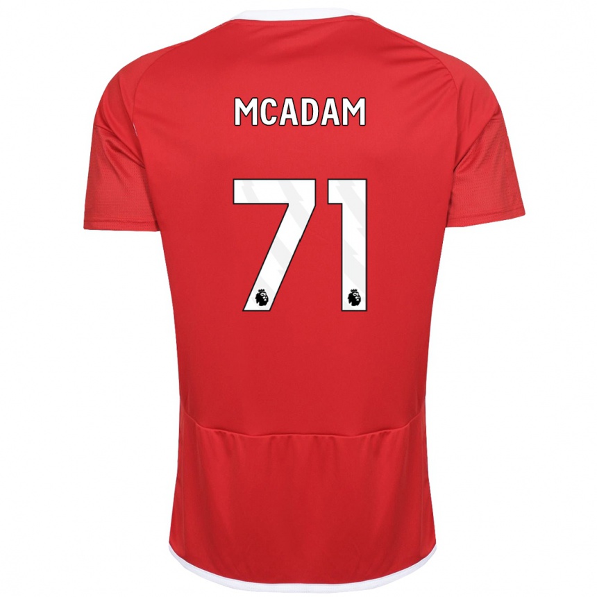 Niño Fútbol Camiseta Kyle Mcadam #71 Rojo 1ª Equipación 2023/24 México