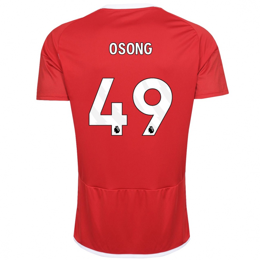 Niño Fútbol Camiseta Detlef Esapa Osong #49 Rojo 1ª Equipación 2023/24 México