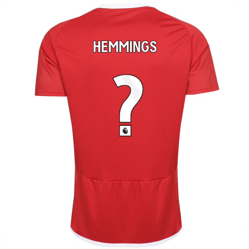 Niño Fútbol Camiseta George Hemmings #0 Rojo 1ª Equipación 2023/24 México