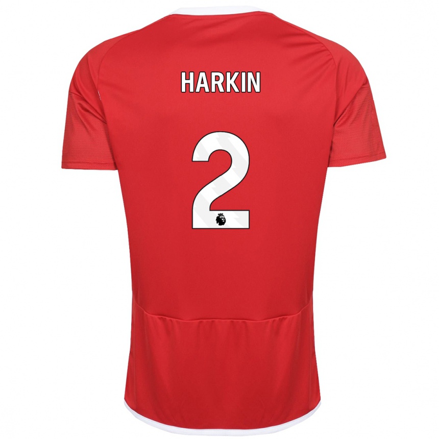 Niño Fútbol Camiseta Lyndsey Harkin #2 Rojo 1ª Equipación 2023/24 México