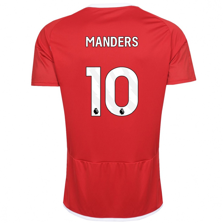 Niño Fútbol Camiseta Holly Manders #10 Rojo 1ª Equipación 2023/24 México