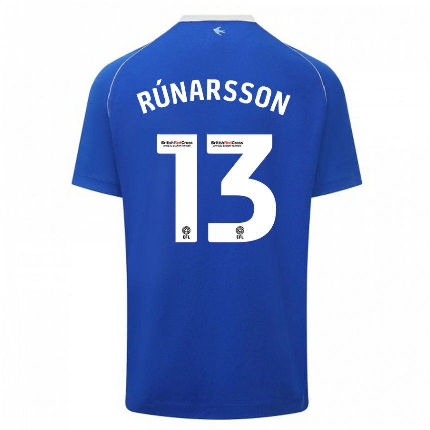 Niño Fútbol Camiseta Runar Alex Runarsson #13 Azul 1ª Equipación 2023/24 México