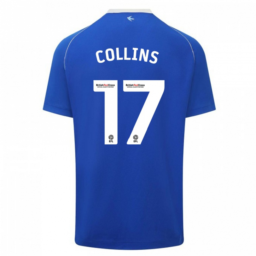 Niño Fútbol Camiseta Jamilu Collins #17 Azul 1ª Equipación 2023/24 México