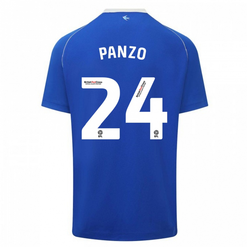 Niño Fútbol Camiseta Jonathan Panzo #24 Azul 1ª Equipación 2023/24 México