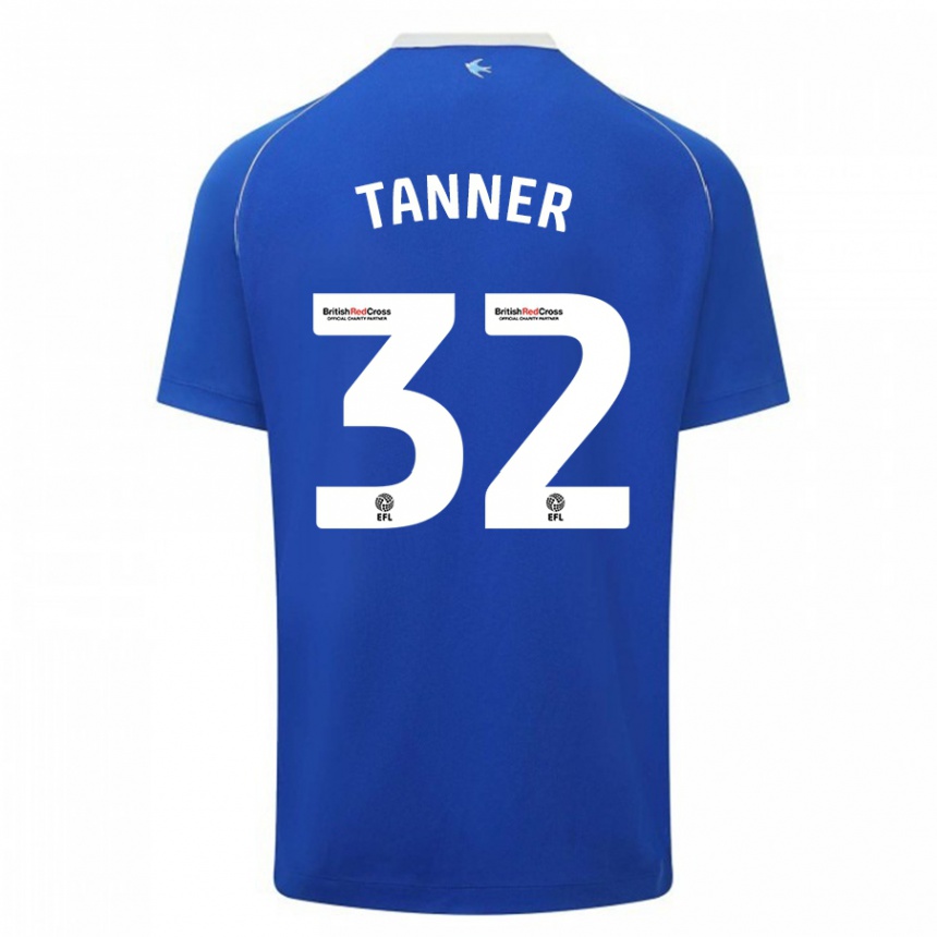 Niño Fútbol Camiseta Ollie Tanner #32 Azul 1ª Equipación 2023/24 México