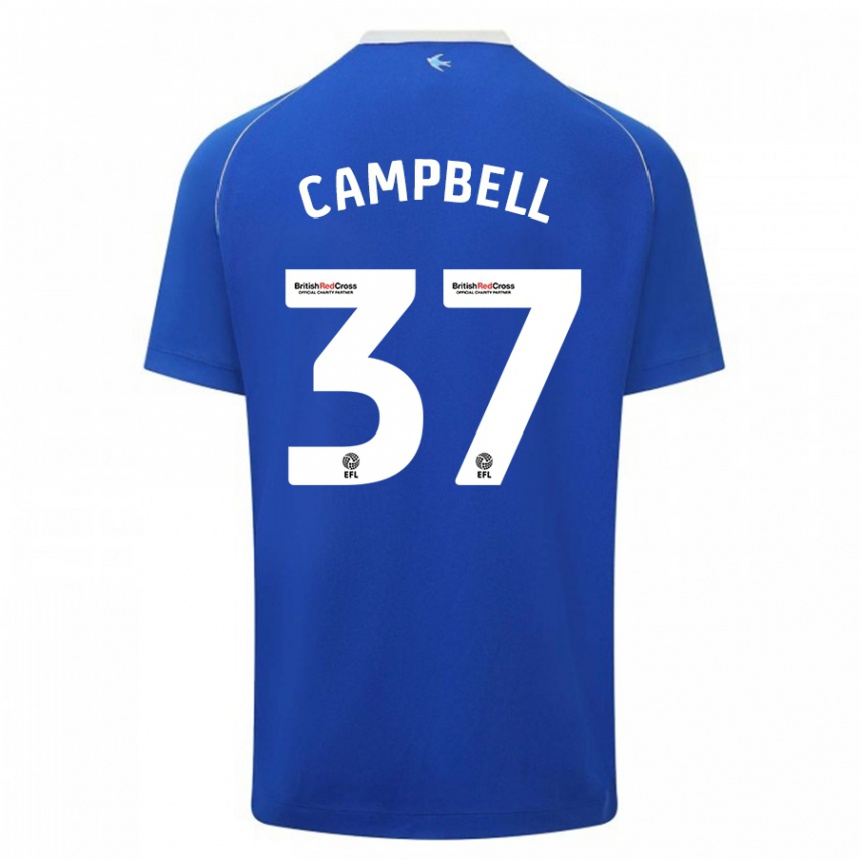 Niño Fútbol Camiseta Vontae Daley-Campbell #37 Azul 1ª Equipación 2023/24 México