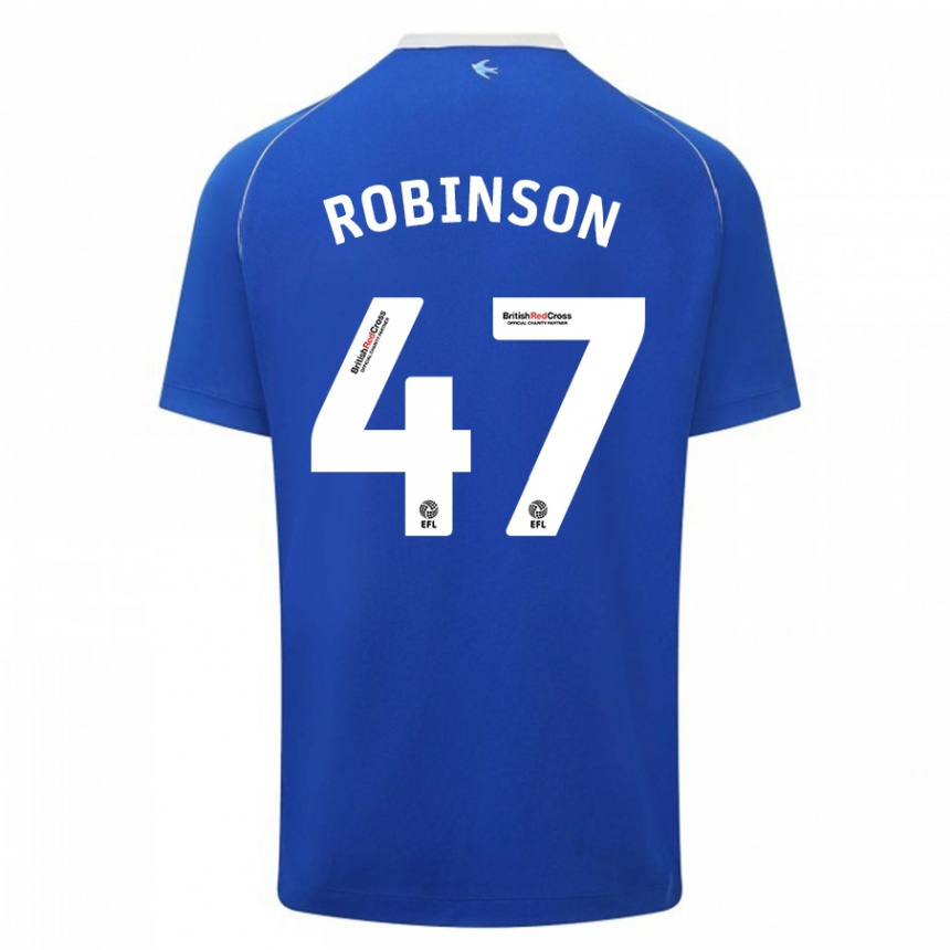 Niño Fútbol Camiseta Callum Robinson #47 Azul 1ª Equipación 2023/24 México