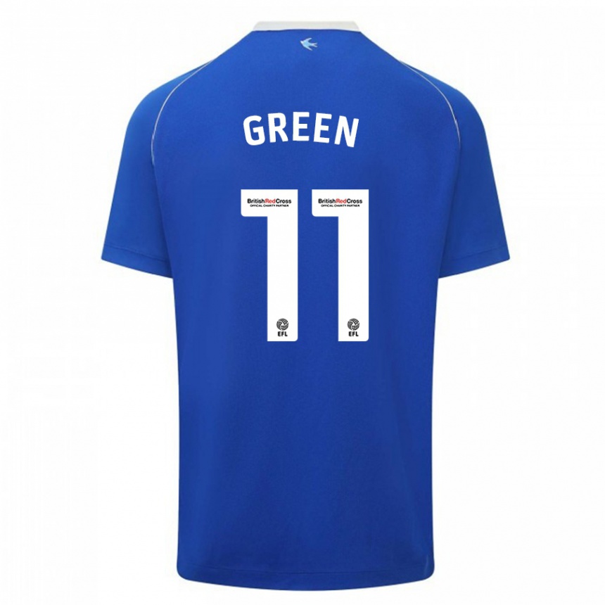 Niño Fútbol Camiseta Danielle Green #11 Azul 1ª Equipación 2023/24 México