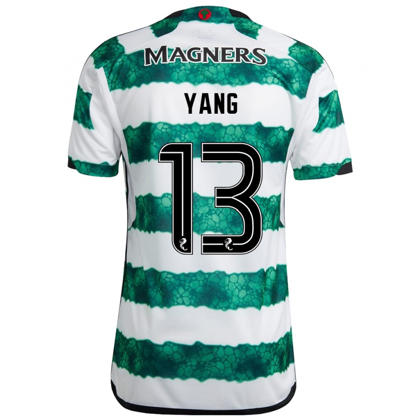 Niño Fútbol Camiseta Hyun-Jun Yang #13 Verde 1ª Equipación 2023/24 México