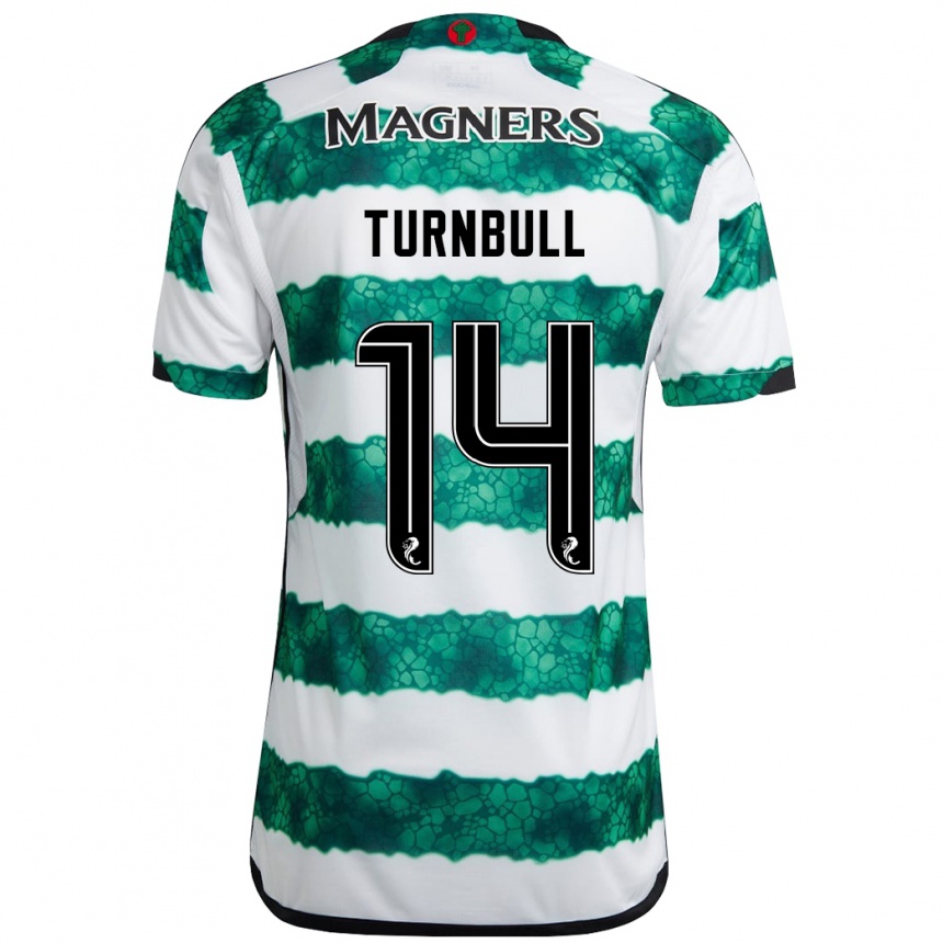 Niño Fútbol Camiseta David Turnbull #14 Verde 1ª Equipación 2023/24 México