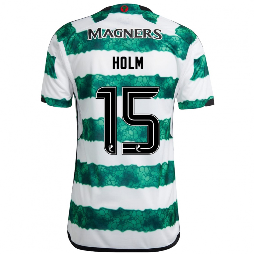 Niño Fútbol Camiseta Odin Thiago Holm #15 Verde 1ª Equipación 2023/24 México