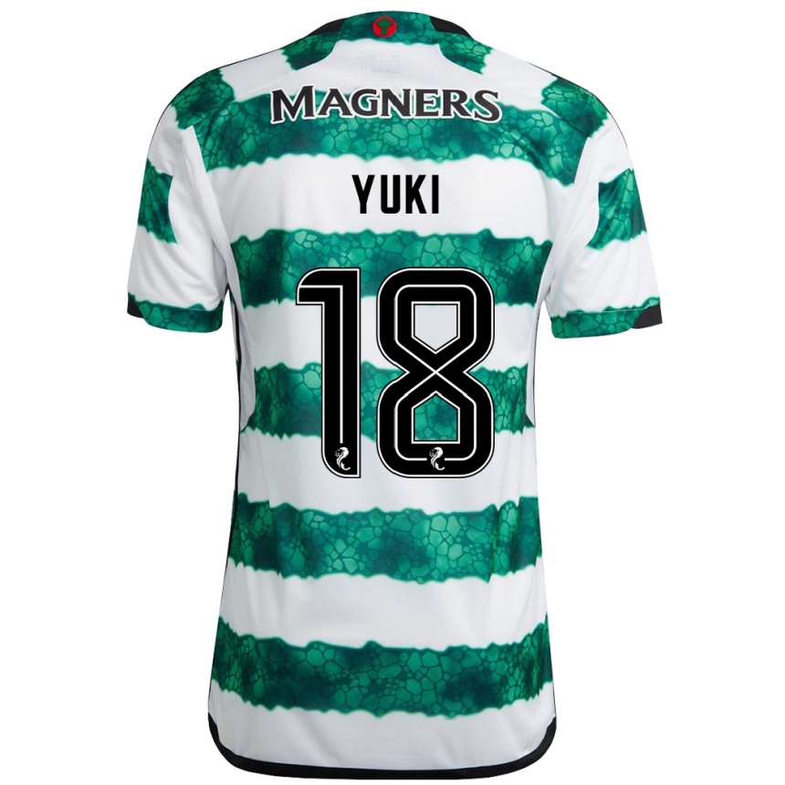 Niño Fútbol Camiseta Yuki Kobayashi #18 Verde 1ª Equipación 2023/24 México