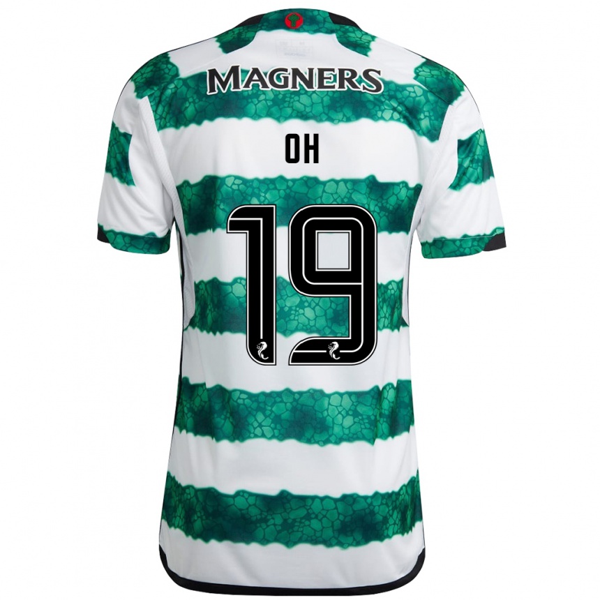 Niño Fútbol Camiseta Hyeon-Gyu Oh #19 Verde 1ª Equipación 2023/24 México