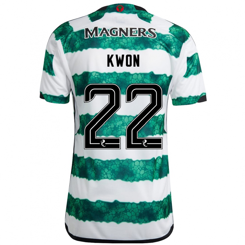 Niño Fútbol Camiseta Hyeok-Kyu Kwon #22 Verde 1ª Equipación 2023/24 México